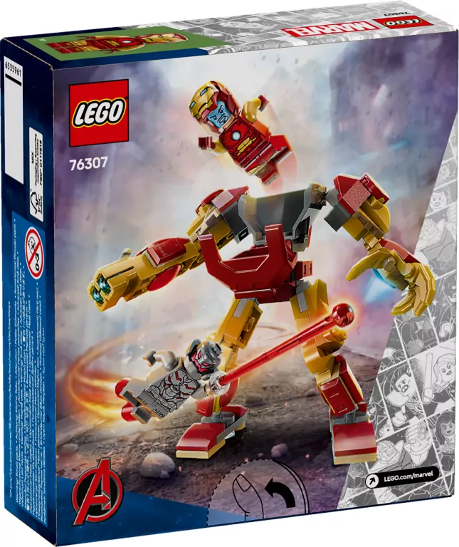 LEGO® Marvel. Mech Iron Mana kontra Ultron 76307 - tantis.pl