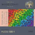 Puzzle drewniane 500+1. Tęczowe motyle - tantis.pl