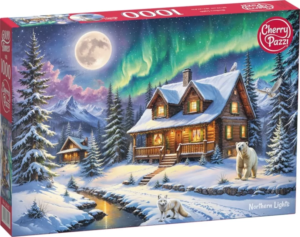 Puzzle 1000 CherryPazzi Northern Lights 31247 zima - tantis.pl