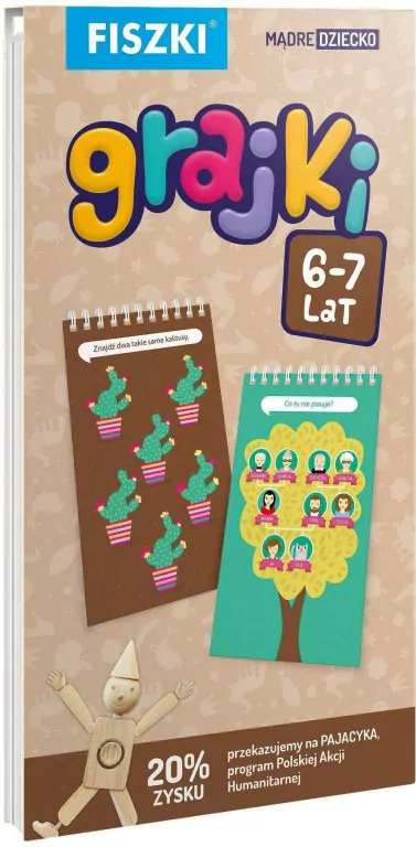 Fiszki. Grajki 6-7 lat. Mądre dziecko - tantis.pl