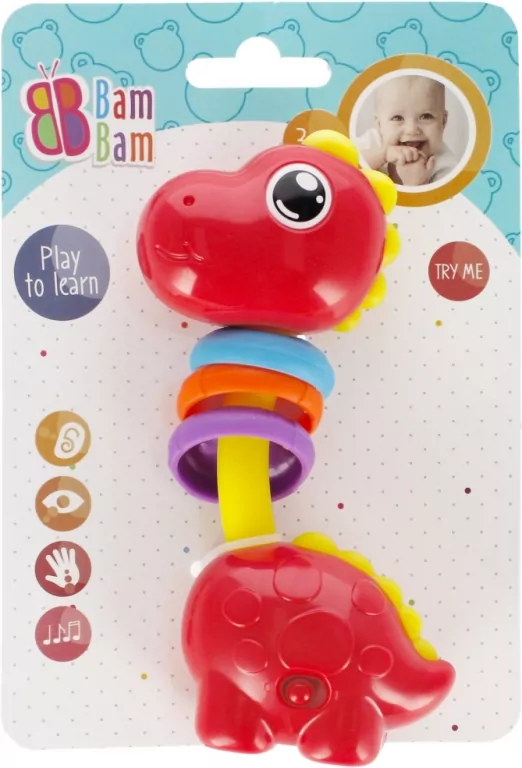Muzyczny Dinuś BamBam 1 szt. mix - tantis.pl