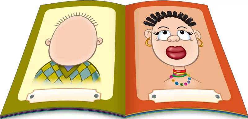 Zabawne portrety. Kreatywna zabawa z naklejkami - tantis.pl