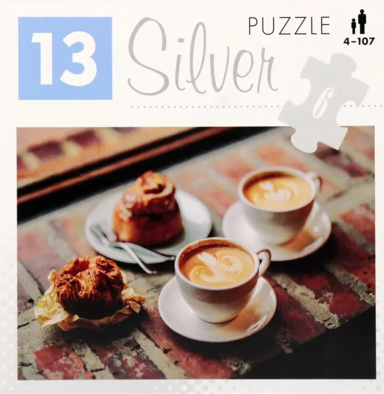 Puzzle 6 Kawa i ciastko Silver ALEX - tantis.pl
