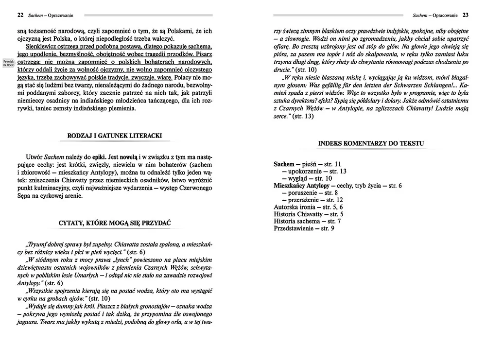 Sachem. Z opracowaniem - tantis.pl