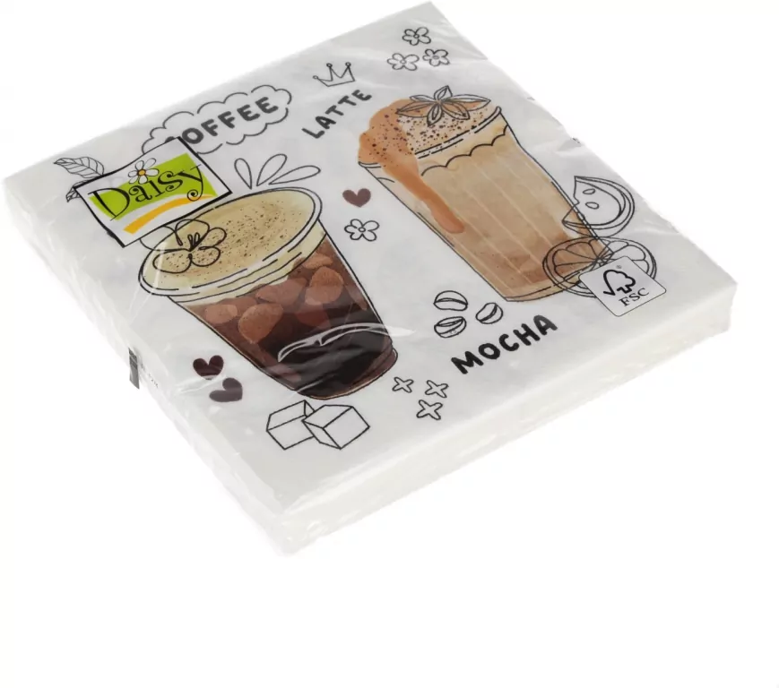 Serwetki DAISY Lunch SD 330x330 Kawa 042801 - tantis.pl