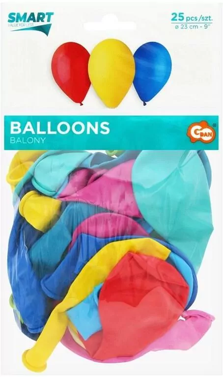 Balony pastelowe 25 sztuk mix - tantis.pl