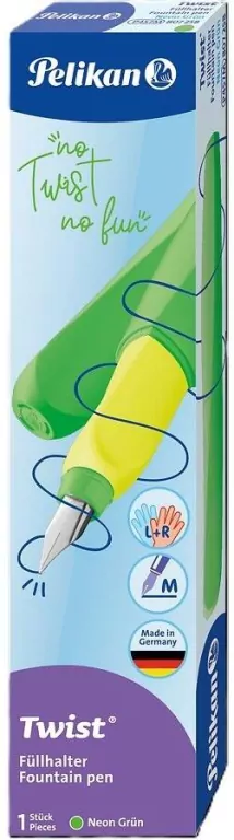 Pióro wieczne. Twist. Neonowa zieleń - tantis.pl