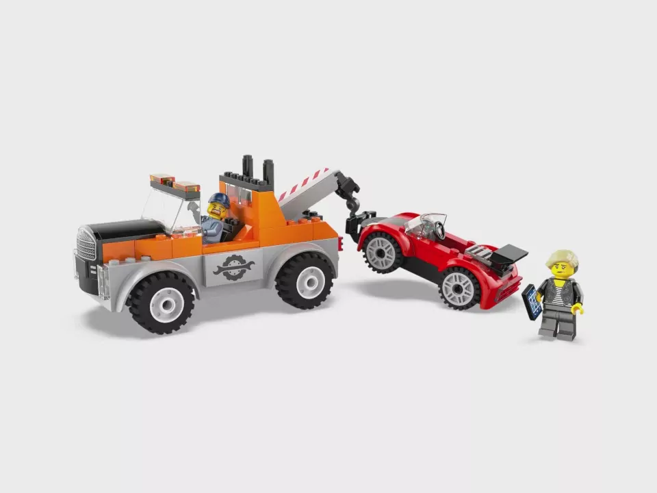 LEGO® City. Samochód pomocy drogowej i naprawa sportowego auta. 60435 - tantis.pl