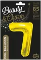Balon foliowy złoty 85cm. Cyfra 7 - tantis.pl