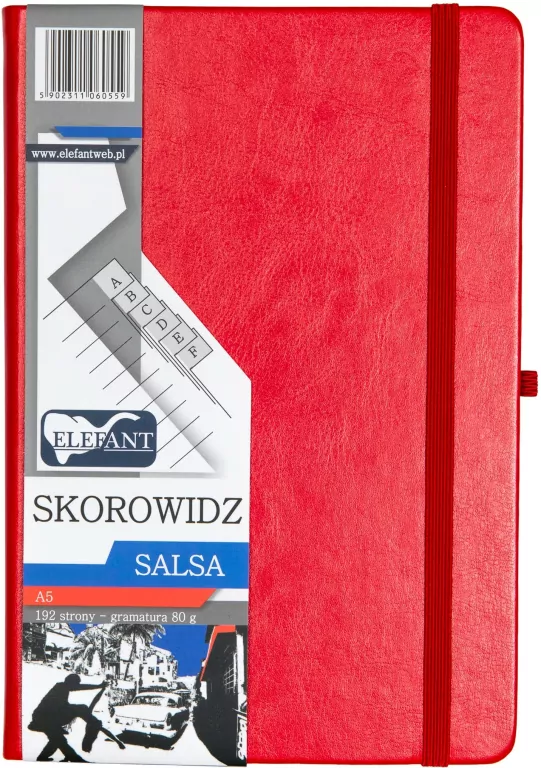 Skorowidz A5/96 Salsa czerwony - tantis.pl