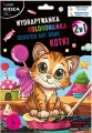 Wydrapywanka z kolorowanką 2w1 Kotki KIDEA - tantis.pl