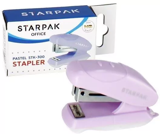 Zszywacz mini STK-300 pastel fioletowy - tantis.pl
