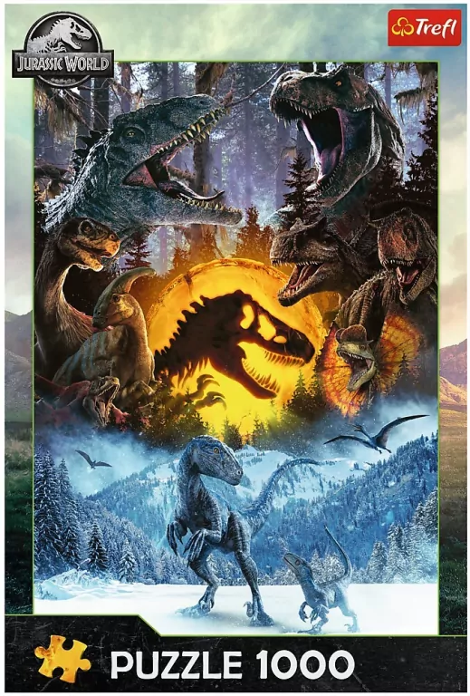 Puzzle 1000 W świecie Parku Jurajskiego TREFL - tantis.pl