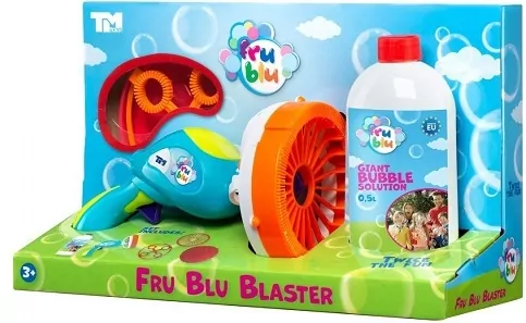 Fru Blu. Pistolet na bańki mydlane Blaster + płyn 500 ml - tantis.pl