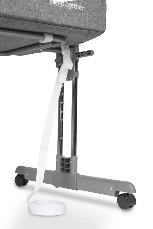 Caretero Łóżeczko dostawne Sleep2gether grafitowe - tantis.pl