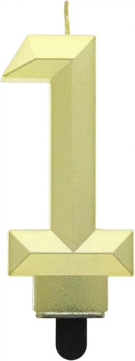 Świeczka Cyfra 1 Diament 7.6cm - tantis.pl