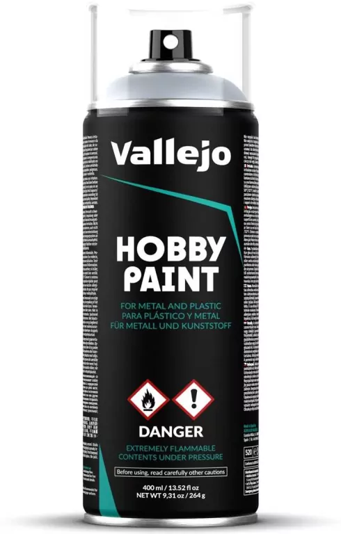 Vallejo: 28.021 - Hobby Paint Spray - Silver (400 ml) - tantis.pl