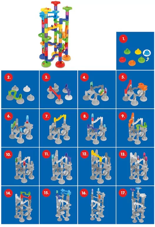 Tor kuleczkowy. 78 elementów. Genialny dzieciak - tantis.pl