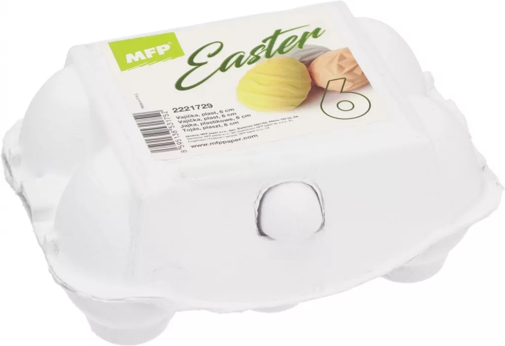 Jajka plastikowe MIX 6cm 6szt - tantis.pl