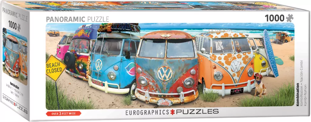 Puzzle 1000 panoramic VW Bus KombiNation 6010-5442 - tantis.pl
