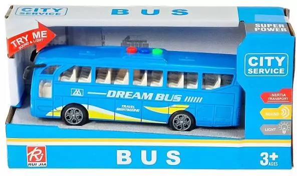 Autobus z napędem 1:32 światło, dźwięk MIX - tantis.pl