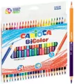 Kredki ołówkowe trójkątne BiColor 24/48 CARIOCA - tantis.pl