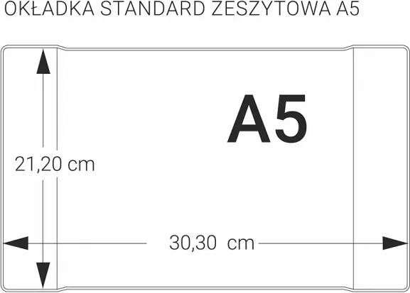Paczka okładki zeszytowe A5 bezbarwne, 10 sztuk - tantis.pl