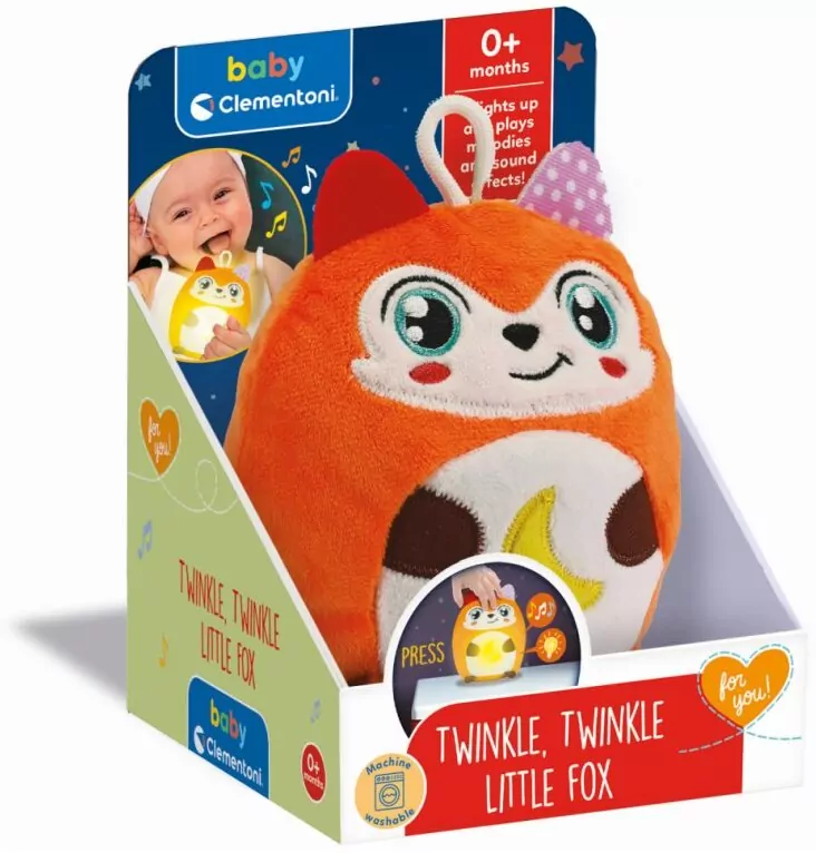 Lampka nocna i Przytulanka Twinkle Twinkle Litle Fox 17555 - tantis.pl