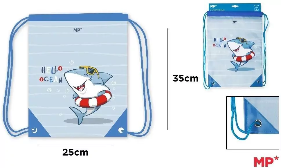 Workoplecak Rekin 25x35cm - tantis.pl