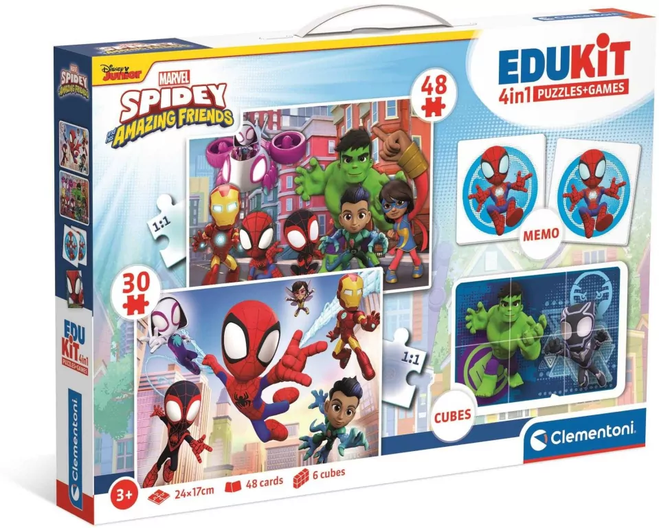 Clementoni. Puzzle. Edukit Spidey - tantis.pl