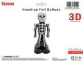 Balon Halloween Szkielet 170x94cm - tantis.pl