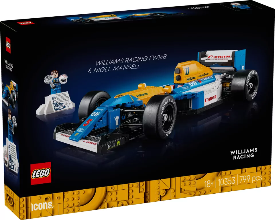 LEGO® Icons. Williams Racing FW14B i Nigel Mansell 10353 - tantis.pl