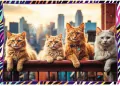Puzzle 4x250 Zabawne zwierzaki TREFL - tantis.pl