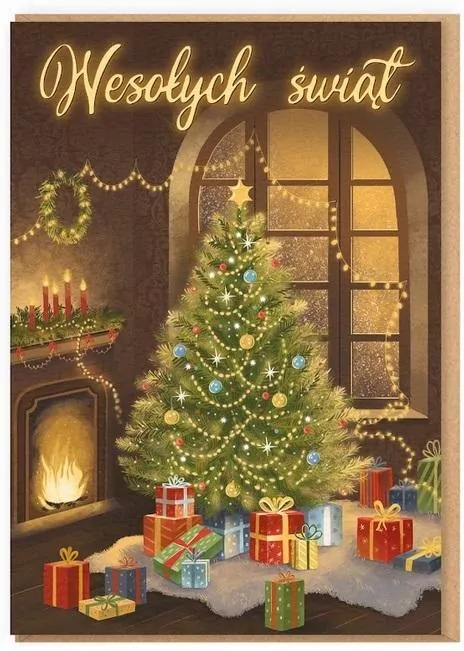 Karnet Boże Narodzenie - Choinka / Wesołych świąt - tantis.pl