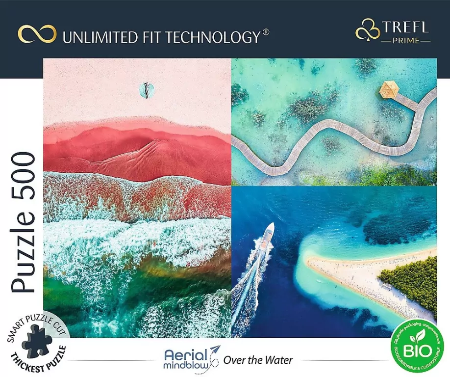 Puzzle 500. Aerial Mindblow: Over the Water TREFL - tantis.pl