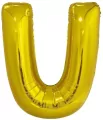 Balon foliowy litera U złota 65,5x86cm - tantis.pl