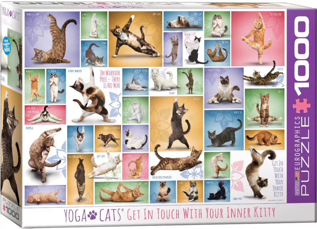 Puzzle 1000. Joga koty - tantis.pl