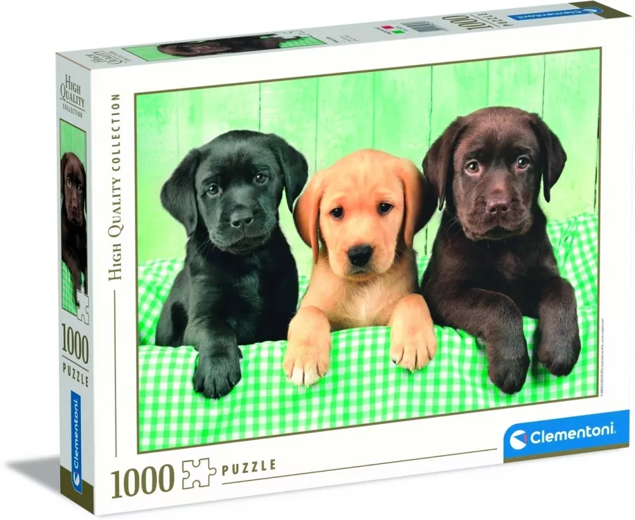 Puzzle 1000. High Quality Collection. I tre Labrador - tantis.pl