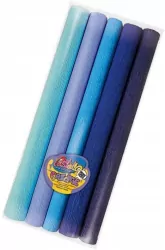 Bibuła mini 25x200cm odcieni niebieskich 5 kolorów