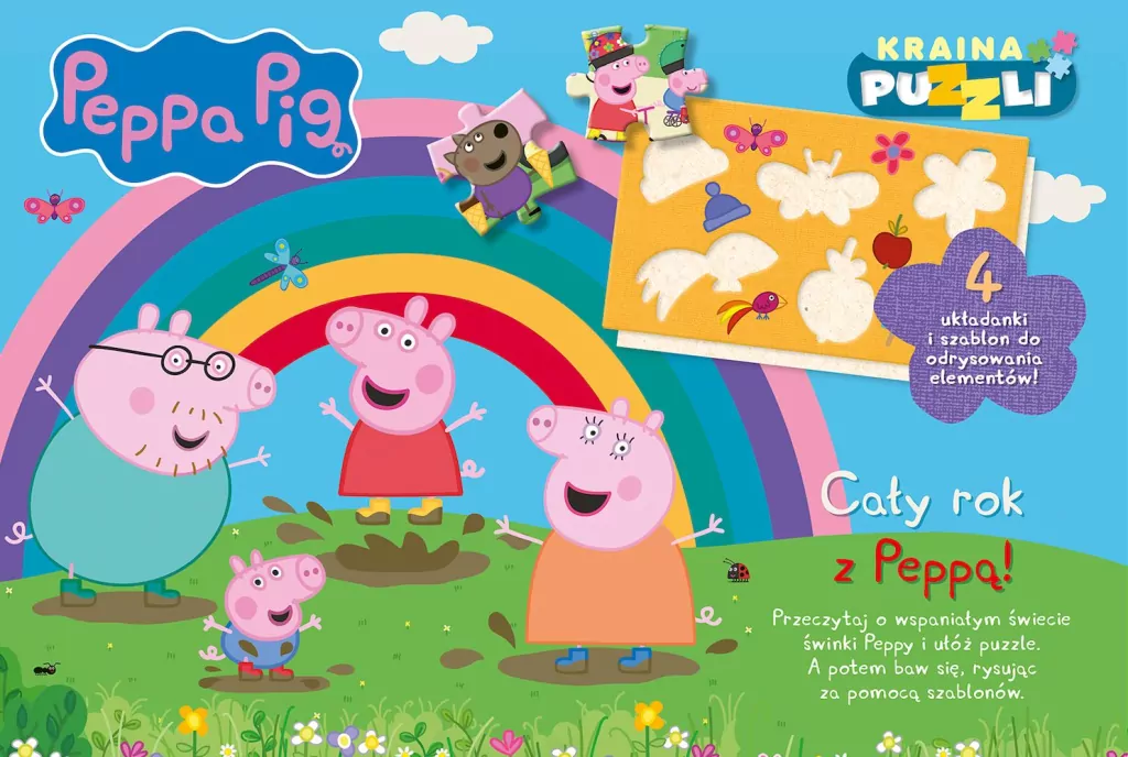Peppa Pig. Cały rok z Peppą! Kraina puzzli - tantis.pl