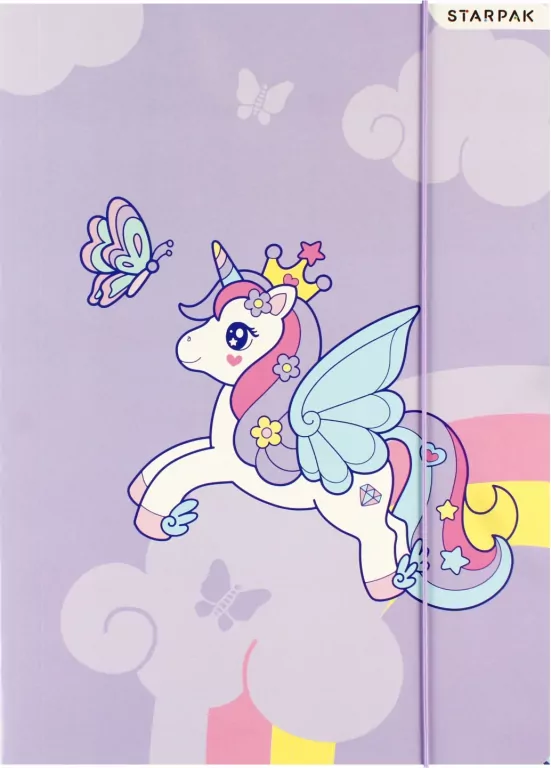 Teczka z gumką A4. Unicorn - tantis.pl
