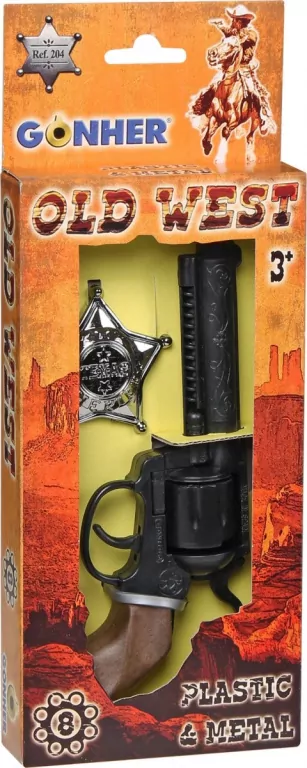 Rewolwer kowbojski z odznaką - tantis.pl