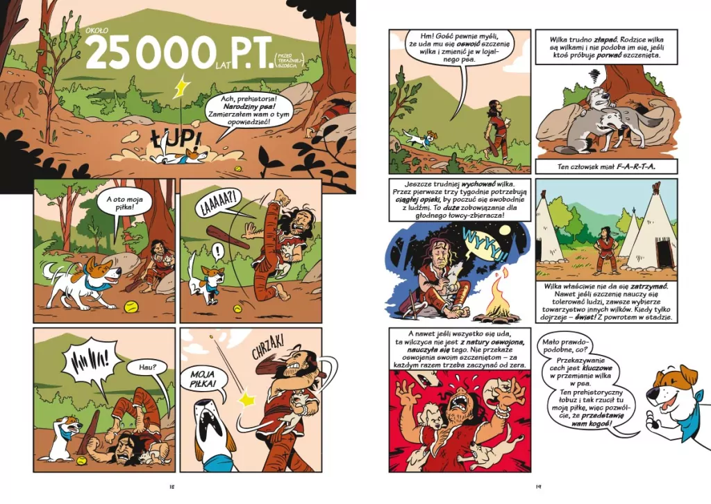 Psy. Od drapieżników do obrońców. Naukomiks - tantis.pl