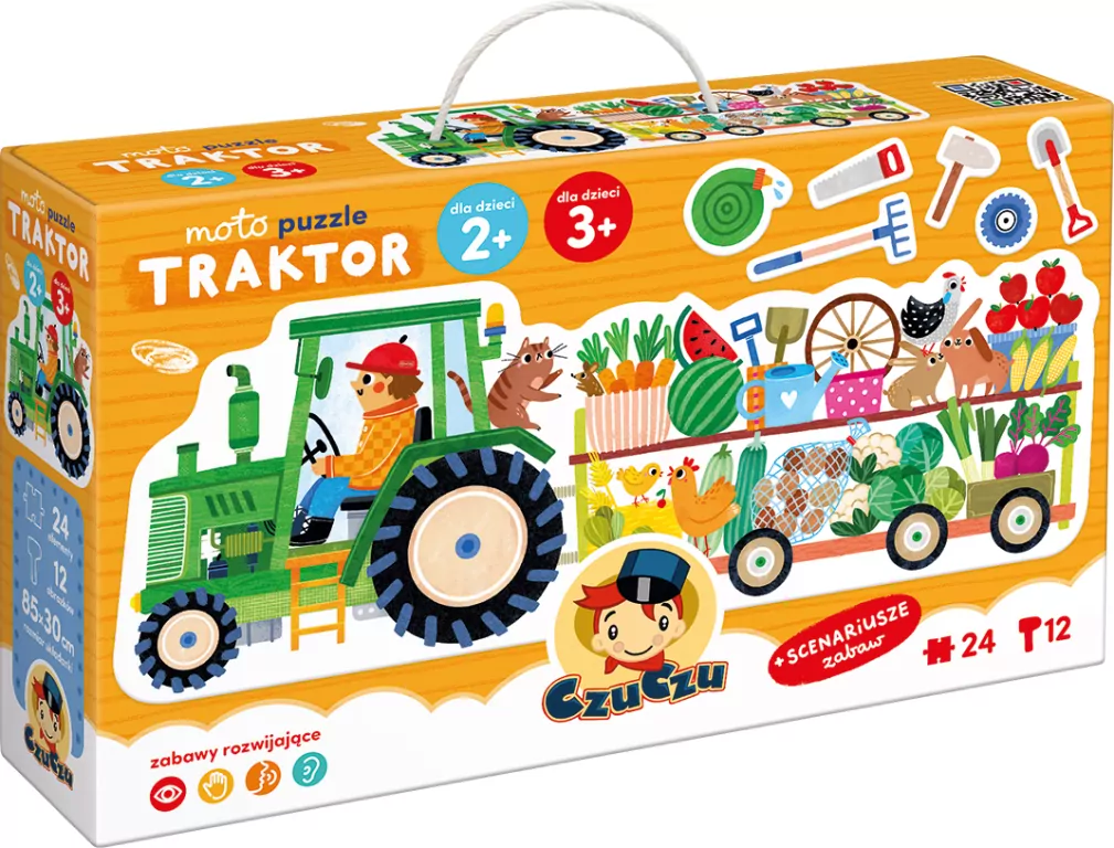 CzuCzu. Moto puzzle Traktor 3+ - tantis.pl