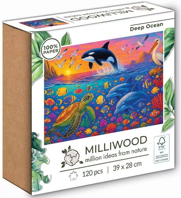 Puzzle 120 Tradycyjne Milliwood Deep Ocean - tantis.pl