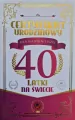 Karnet Certyfikat Urodzinowy 40 urodziny damskie - tantis.pl