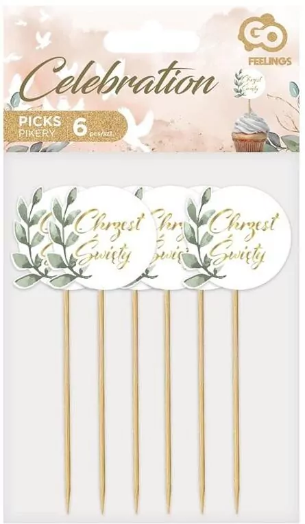 Pikery. Chrzest Święty listki, 6 sztuk - tantis.pl