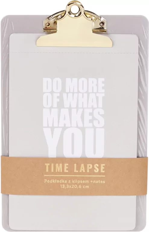 Podkładka z klipsem + notes Time Laps - tantis.pl