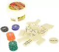 Domino w wiaderku z żetonami 45el - tantis.pl