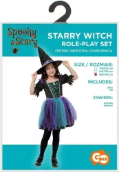 Strój dla dzieci Gwiezdna Czarownica rozm.130/140